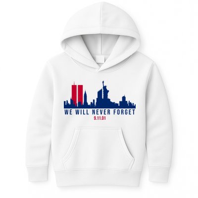 We Will Never Forget 09.11.01 September 11th 2001 Kids Hoodie