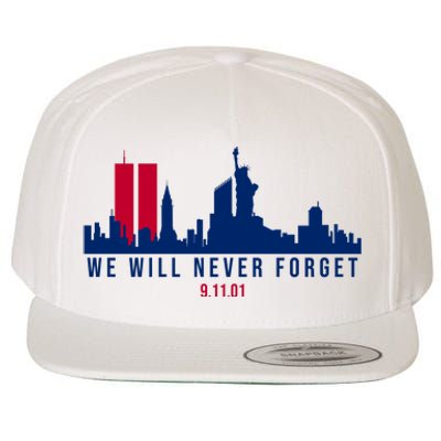 We Will Never Forget 09.11.01 September 11th 2001 Wool Snapback Cap