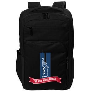 We Will Never Forget 09.11.01 Statue Of Liberty Impact Tech Backpack