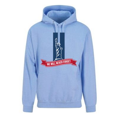 We Will Never Forget 09.11.01 Statue Of Liberty Unisex Surf Hoodie