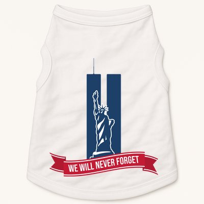 We Will Never Forget 09.11.01 Statue Of Liberty Doggie Tank