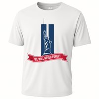 We Will Never Forget 09.11.01 Statue Of Liberty Cooling Performance Crew T-Shirt