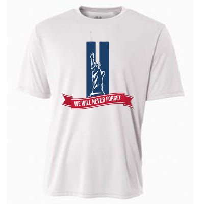 We Will Never Forget 09.11.01 Statue Of Liberty Cooling Performance Crew T-Shirt