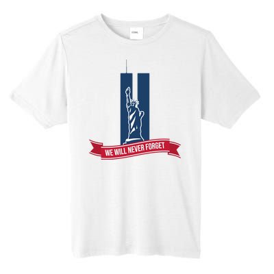 We Will Never Forget 09.11.01 Statue Of Liberty Tall Fusion ChromaSoft Performance T-Shirt