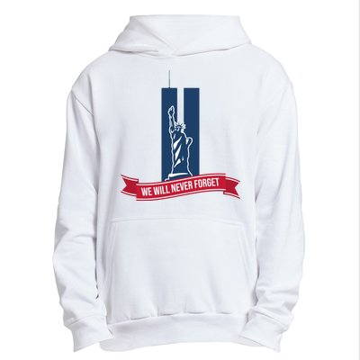 We Will Never Forget 09.11.01 Statue Of Liberty Urban Pullover Hoodie