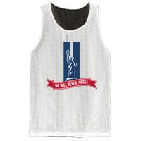 We Will Never Forget 09.11.01 Statue Of Liberty Mesh Reversible Basketball Jersey Tank