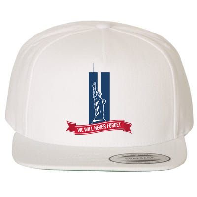 We Will Never Forget 09.11.01 Statue Of Liberty Wool Snapback Cap