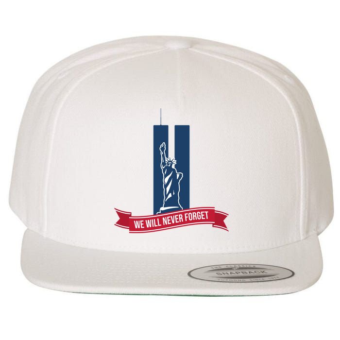 We Will Never Forget 09.11.01 Statue Of Liberty Wool Snapback Cap