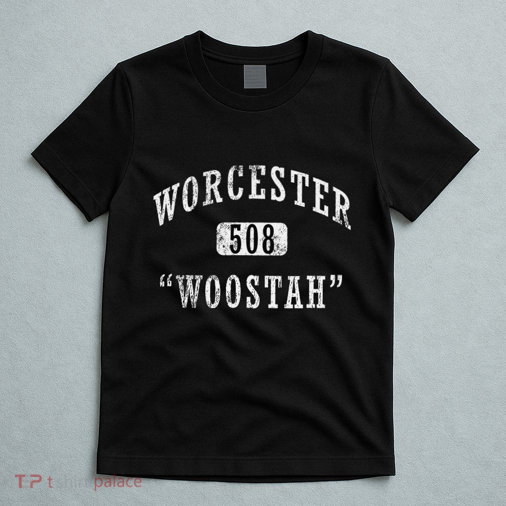 Worcester Woostah Nickname 508 Vintage Area Code T-Shirt