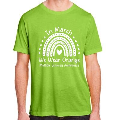 We Wear Orange Multiple Sclerosis Awareness Ms Month Adult ChromaSoft Performance T-Shirt