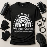 We Wear Orange Multiple Sclerosis Awareness Ms Month Cooling Performance Crew T-Shirt