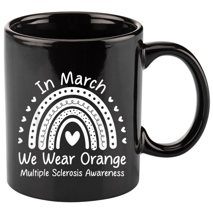 We Wear Orange Multiple Sclerosis Awareness Ms Month 11oz C Handle Ceramic Mug
