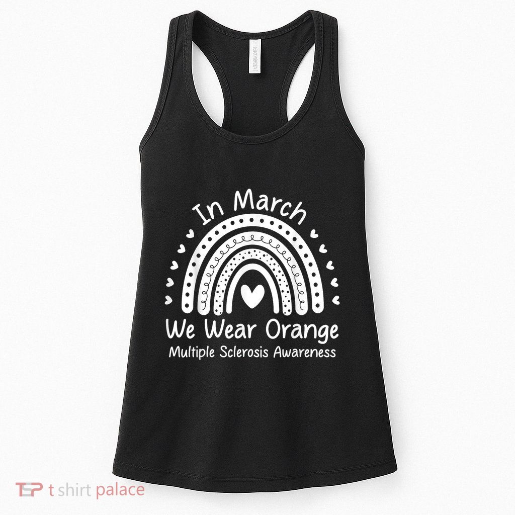 We Wear Orange Multiple Sclerosis Awareness Ms Month Womens Tank Top