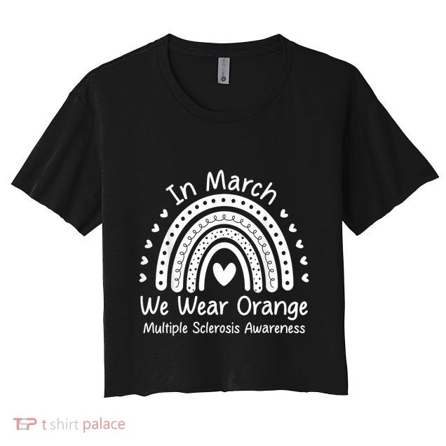 We Wear Orange Multiple Sclerosis Awareness Ms Month Crop Top