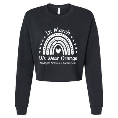 We Wear Orange Multiple Sclerosis Awareness Ms Month Cropped Pullover Crew
