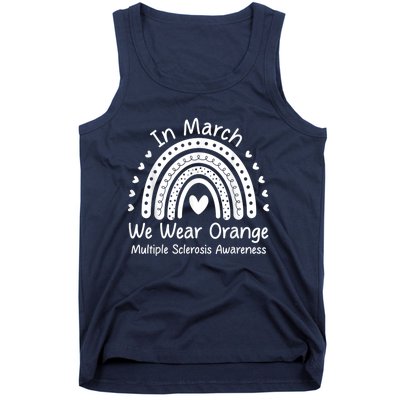 We Wear Orange Multiple Sclerosis Awareness Ms Month Tank Top