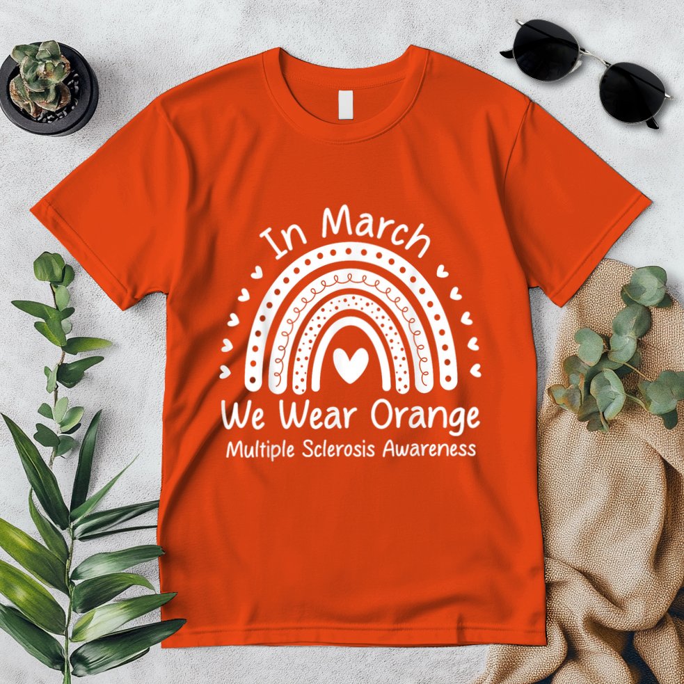 We Wear Orange Multiple Sclerosis Awareness Ms Month Premium T-Shirt