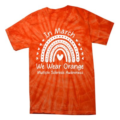 We Wear Orange Multiple Sclerosis Awareness Ms Month Tie-Dye T-Shirt