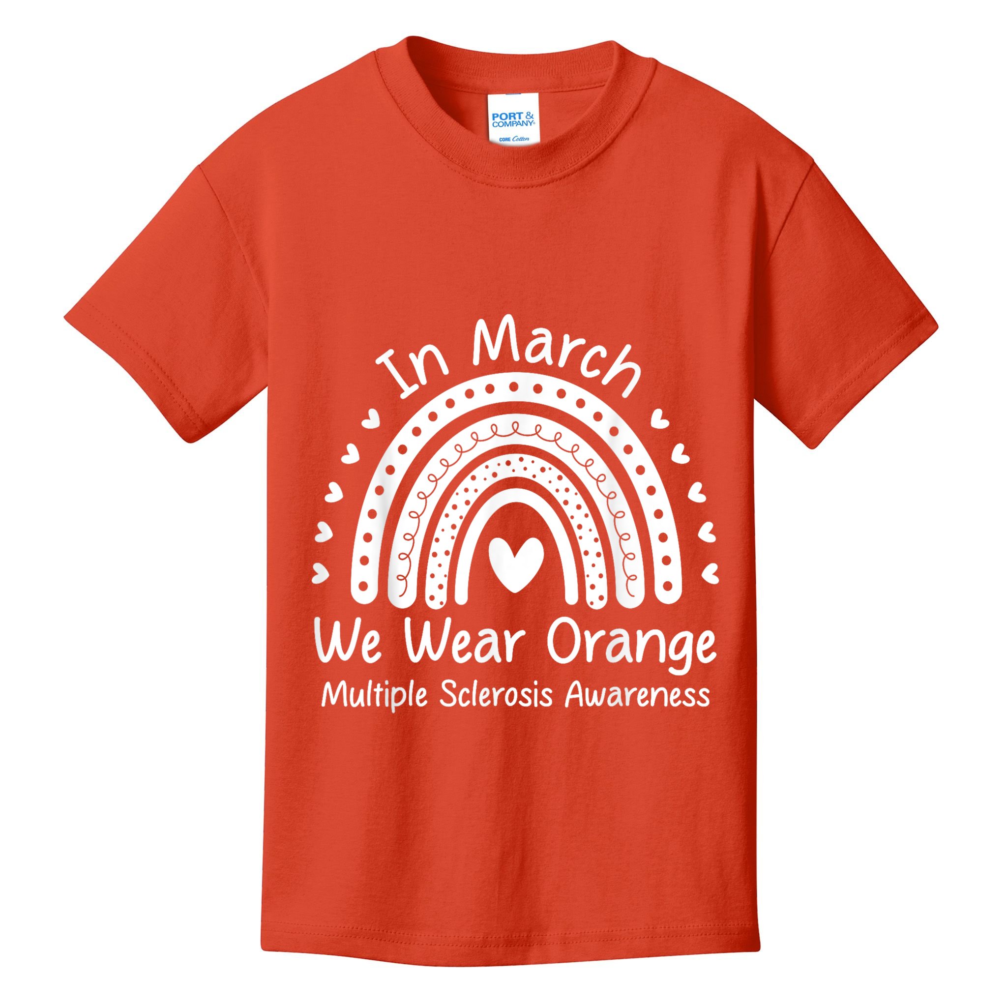 We Wear Orange Multiple Sclerosis Awareness Ms Month Kids T-Shirt