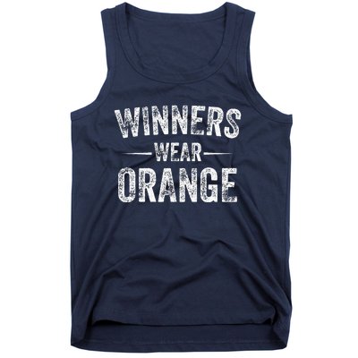 Winners Wear Orange Team Orange Game Competition Color War Tank Top