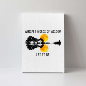 Whisper Words Of Wisdom Letit Be Guitar Lake Shadow Canvas