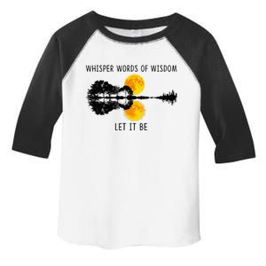 Whisper Words Of Wisdom Letit Be Guitar Lake Shadow Toddler Fine Jersey T-Shirt