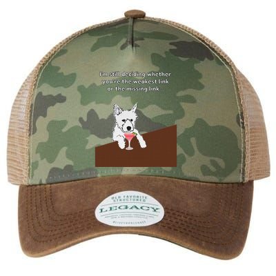 Westie “Weakest Or Missing Link” Insult Graphic Legacy Tie Dye Trucker Hat