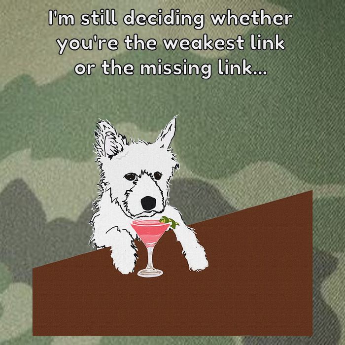 Westie “Weakest Or Missing Link” Insult Graphic Legacy Tie Dye Trucker Hat