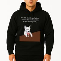 Westie “Weakest Or Missing Link” Insult Graphic Hoodie
