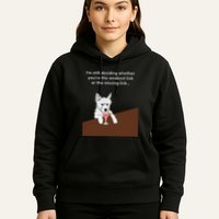 Westie “Weakest Or Missing Link” Insult Graphic Hoodie