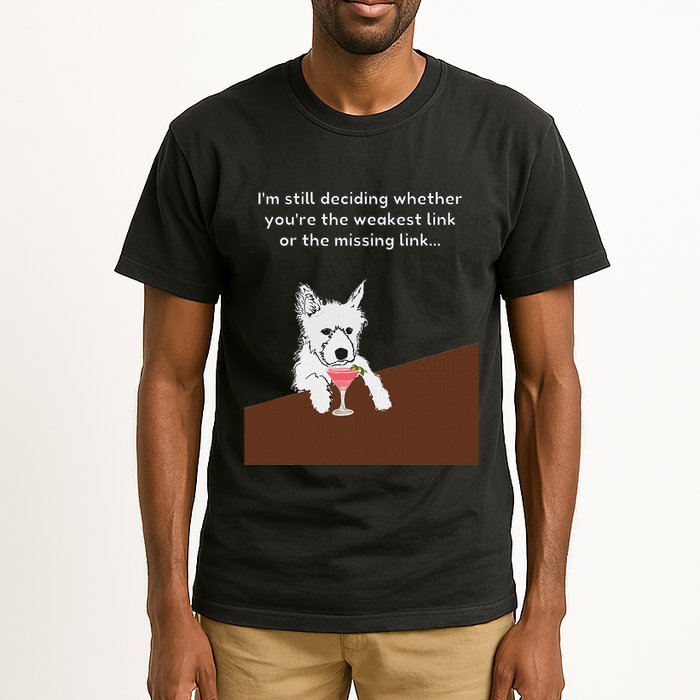 Westie “Weakest Or Missing Link” Insult Graphic Tall T-Shirt