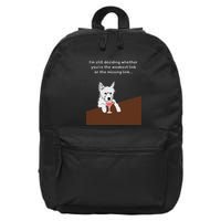 Westie “Weakest Or Missing Link” Insult Graphic 16 in Basic Backpack
