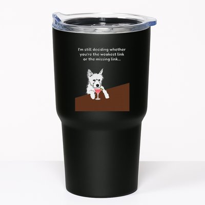 Westie “Weakest Or Missing Link” Insult Graphic Tumbler