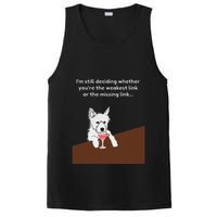 Westie “Weakest Or Missing Link” Insult Graphic PosiCharge Competitor Tank