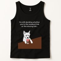 Westie “Weakest Or Missing Link” Insult Graphic Tank Top