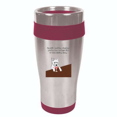 Westie “Weakest Or Missing Link” Insult Graphic 16oz Travel Tumbler