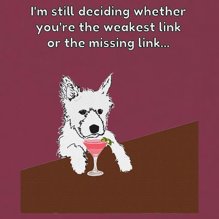 Westie “Weakest Or Missing Link” Insult Graphic 16oz Travel Tumbler