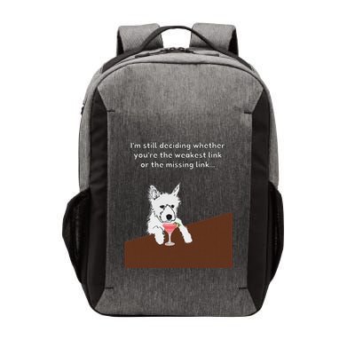 Westie “Weakest Or Missing Link” Insult Graphic Vector Backpack