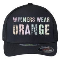 WINNERS WEAR ORANGE Summer Camp Team Color War Game Event Flexfit Unipanel Trucker Cap