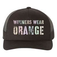 WINNERS WEAR ORANGE Summer Camp Team Color War Game Event Yupoong Adult 5-Panel Trucker Hat