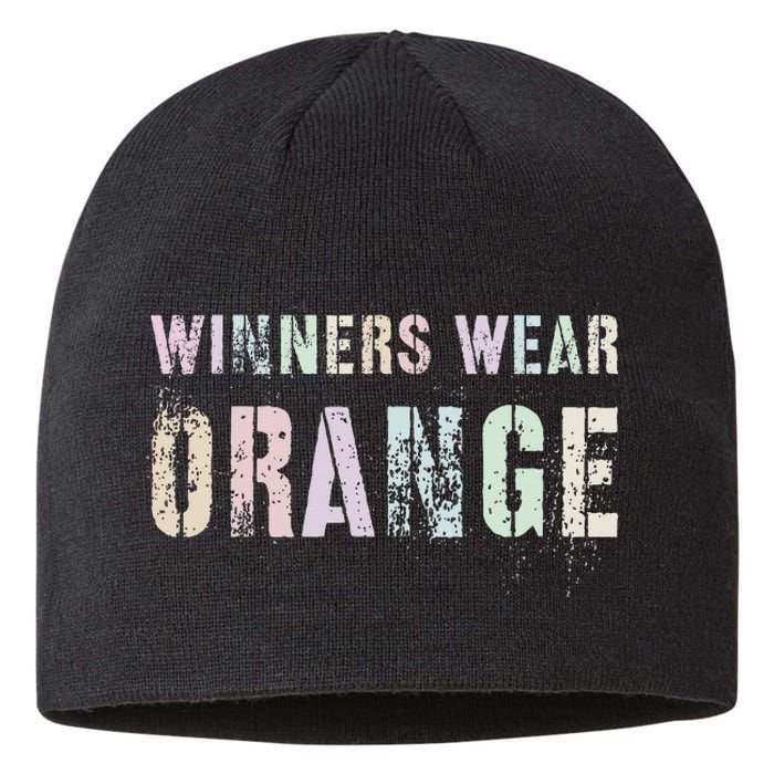 WINNERS WEAR ORANGE Summer Camp Team Color War Game Event Sustainable Beanie