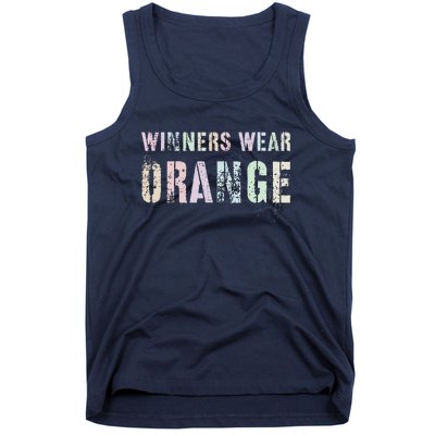 WINNERS WEAR ORANGE Summer Camp Team Color War Game Event Tank Top