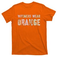 WINNERS WEAR ORANGE Summer Camp Team Color War Game Event T-Shirt