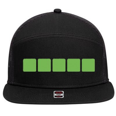 Wordle 7 Panel Mesh Trucker Snapback Hat