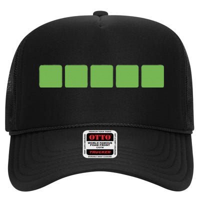 Wordle High Crown Mesh Back Trucker Hat