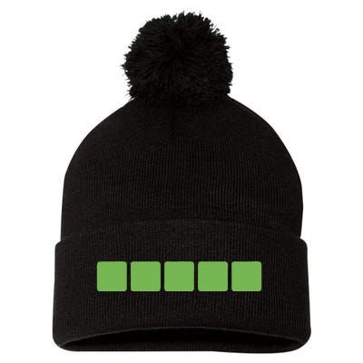 Wordle Pom Pom 12in Knit Beanie