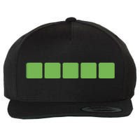 Wordle Wool Snapback Cap