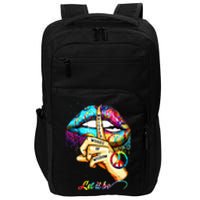 Whisper Words Of Wisdom Let Peace Let Peace Signal Let It Be Impact Tech Backpack