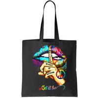 Whisper Words Of Wisdom Let Peace Let Peace Signal Let It Be Tote Bag