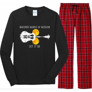 Whisper Words Of Wisdom LetIt Be Guitar Lake Shadow Long Sleeve Pajama Set